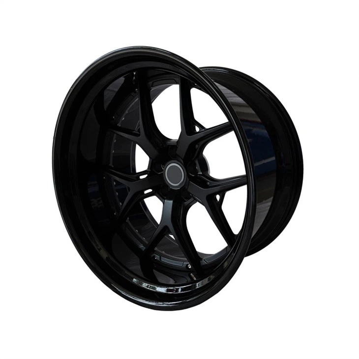 2 Piece 5x120 Black Forged Wheels For Luxury Car